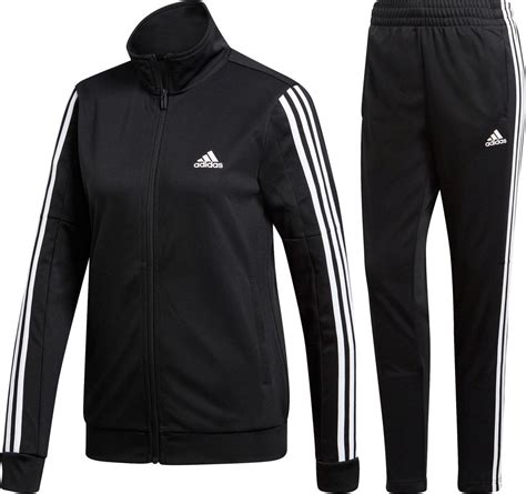 adidas trainingspak zwart wit capougon|Adidas trainingspak dames.